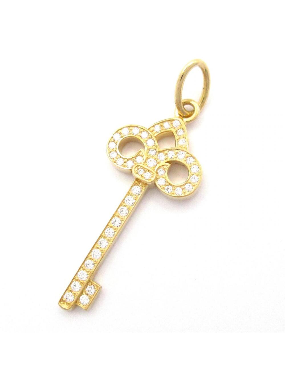 Tiffany&Co. Fleur De Lis Key Mini 18K #339801T21B